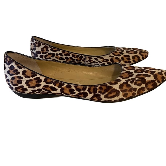 Nine West Leopard Print Flats Size 8 - Picture 2 of 6